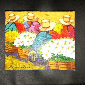 Mini Signed oil Painting Original.